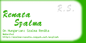 renata szalma business card